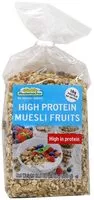 Mängden socker i Mestemacher - High Protein Muesli Fruits, 17.5oz (500g)