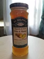 Mängden socker i St.dalfour, Tartinade De Luxe Ananas & Mangue 225ml