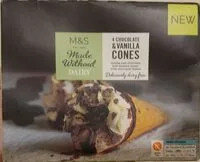 Mängden socker i 4 chocolate & vanilla cones