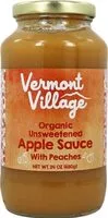 Mängden socker i Vermont village applesauce organic peach