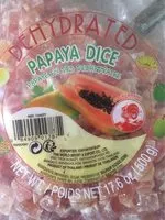 Mängden socker i Papaye séchée