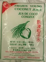 Mängden socker i Jus de coco congelé
