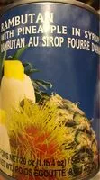 Mängden socker i Cock Brand Rambutan With Pineapple In Syrup 565g