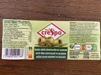 Mängden socker i Olives vertes dénoyautées en saumure