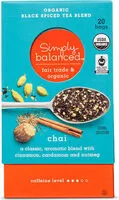 Mängden socker i Chai organic black spiced tea blend