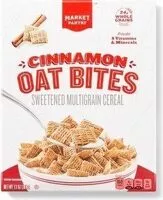 Mängden socker i Cinnamon oat bits breakfast cereal