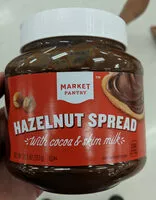 Mängden socker i Hazelnut spread with cocoa & skim milk, hazelnut