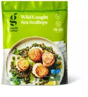 Mängden socker i Sea scallops wild caught