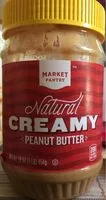 Mängden socker i Natural creamy peanut butter