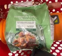 Mängden socker i Homestyle Turkey Meatballs