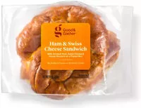 Mängden socker i Ham & Swiss Cheese Pretzel Roll Sandwich