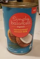 Mängden socker i Organic unsweetened coconut milk