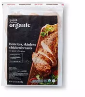 Mängden socker i All natural boneless skinless frozen chicken breasts