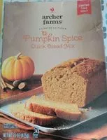 Mängden socker i Quick bread mix, pumpkin spice