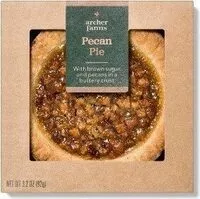 Mängden socker i Pecan pie with brown sugar and pecans in a buttery crust