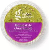 Mängden socker i Good & gather homestyle guacamole