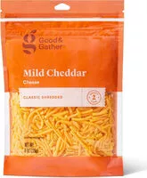 Mängden socker i Good & gather mild cheddar cheese classic shredded
