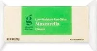 Mängden socker i Mozzarella low moisture part skim cheese