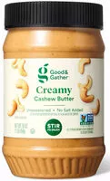 Mängden socker i Creamy cashew butter