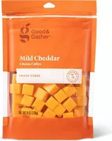 Mängden socker i Good & gather mild cheddar cheese snack cubes