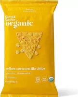 Mängden socker i Yellow corn tortilla chips, yellow corn