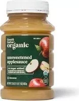 Mängden socker i organic unsweetened applesauce