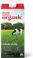 Mängden socker i Organic whole milk