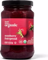 Mängden socker i Organic strawberry fruit spread