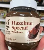 Mängden socker i Hazelnut spread with cocoa