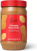 Mängden socker i Creamy peanut butter