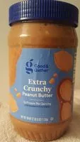 Mängden socker i Extra crunchy peanut butter