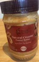 Mängden socker i Natural creamy peanut butter