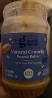 Mängden socker i Natural crunchy peanut butter