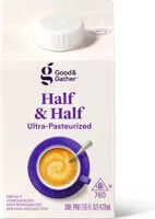 Mängden socker i Good & gather half & half