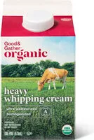 Mängden socker i Organic heavy whipping cream