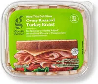 Mängden socker i Ultra thin deli slices oven roasted turkey breast