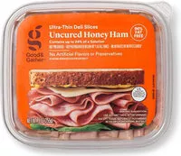 Mängden socker i Uncured honey ham ultra thin deli slices