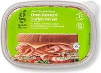 Mängden socker i Oven roasted turkey breast ultra thin deli slices