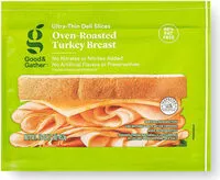 Mängden socker i Ultra thin deli slices oven roasted turkey breast