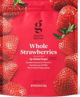 Mängden socker i Whole strawberries