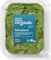 Mängden socker i Organic baby spinach