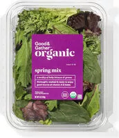 Mängden socker i Organic spring mix lettuce