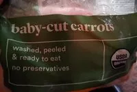 Mängden socker i Organic baby cut carrots