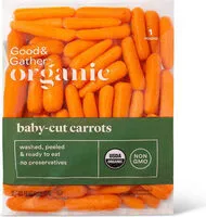 Mängden socker i Organic baby cut carrots