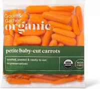 Mängden socker i Organic petite baby cut carrots