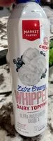 Mängden socker i Extra creamy whipped topping