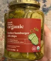 Mängden socker i Organic kosher hamburger dill chips