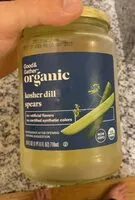 Mängden socker i Organic kosher dill spears