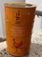 Mängden socker i Premium white chicken chunk in water