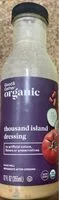 Mängden socker i Organic thousand island dressing